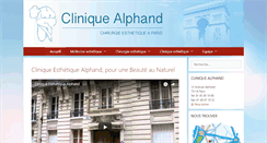 Desktop Screenshot of clinique-alphand.com